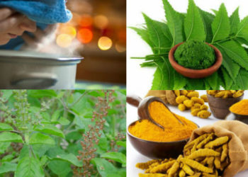 மஞ்சள், வேப்பிலை, துளசி போட்டு ஆவி பிடிங்க கொரோனா பக்கத்தில கூட வராது | Steam therapy for Coronavirus